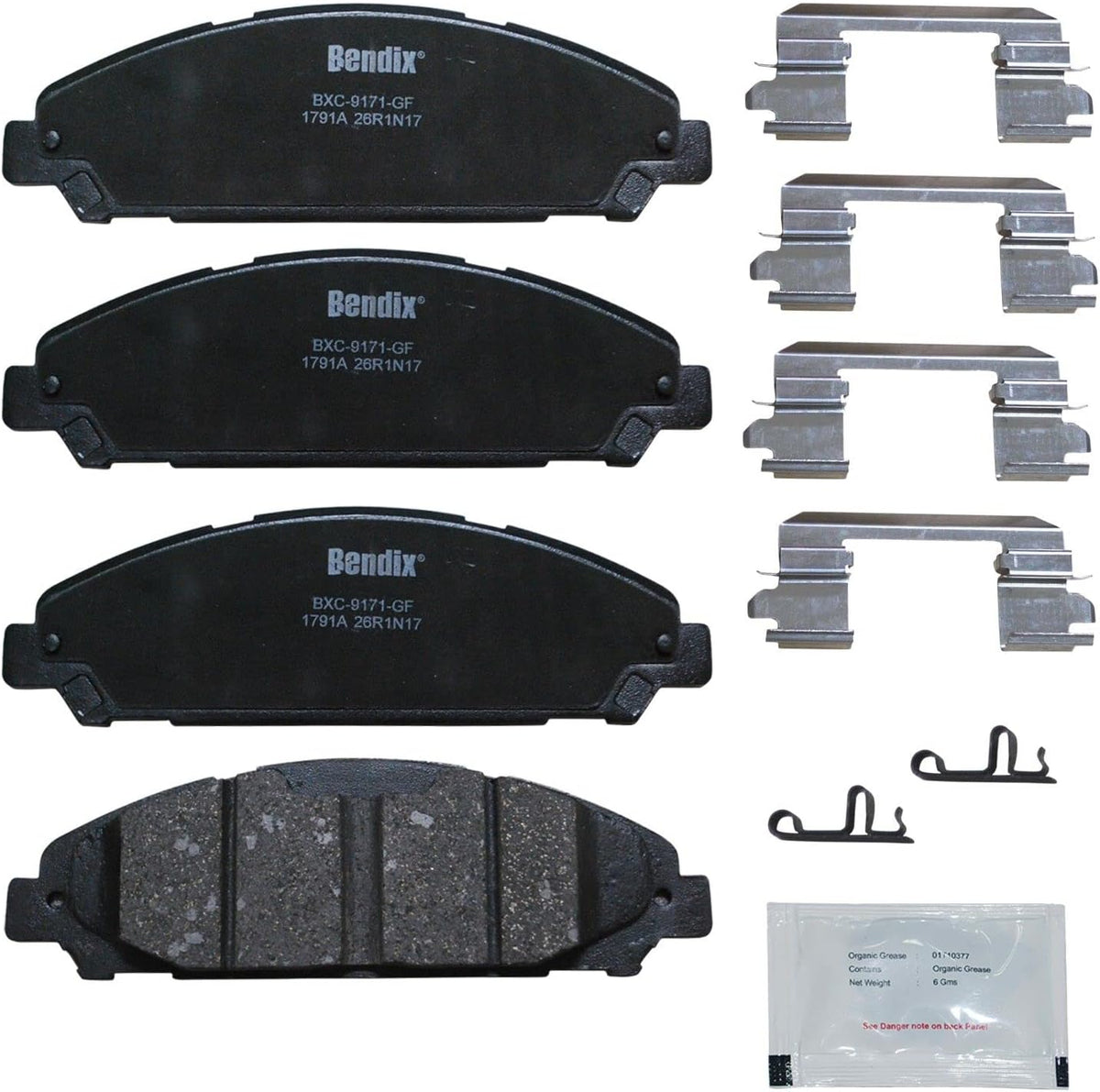 Bendix Priority1 CFC1339 Ceramic Front Brake Pads for Ford Focus 2011-2008 - Image 11