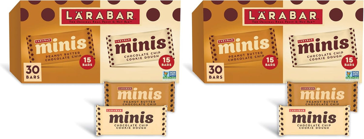 Larabar Minis Double Dark Chocolate Bars, Gluten Free Vegan Fruit and Nut Bars, 20 Bars, 15.6 oz - Image 15