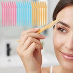 Mudder 21 Pieces Eyebrow and Face Razor set front view showing multicolor handles.