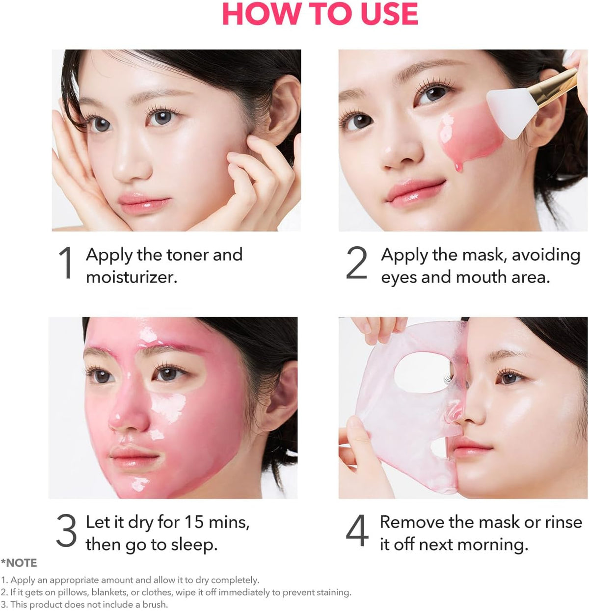 Complete set of APRILSKIN imported USA beauty masks for glass skin routine.
