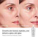 Korean skincare Rejuran Turnover Ampoule application demonstration