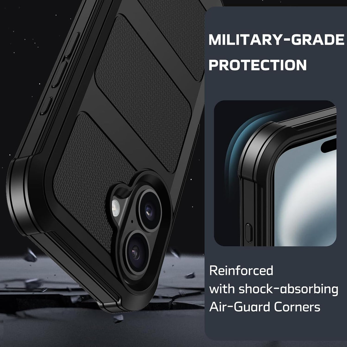 Stroson heavy duty phone case with belt clip holster attached