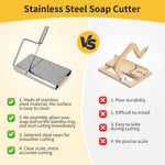 Uprony soap cutter showing built-in measurement scale