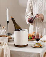 MIKIGEY off white utensil holder top opening view