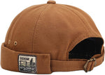 XYIYI Mens Docker Cap Brimless Hats Skullcap Worker Sailor Cap Rolled Cuff Retro Beanie Hat - Image 9