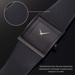 Sibosun men square analog watch worn on wrist lifestyle shot