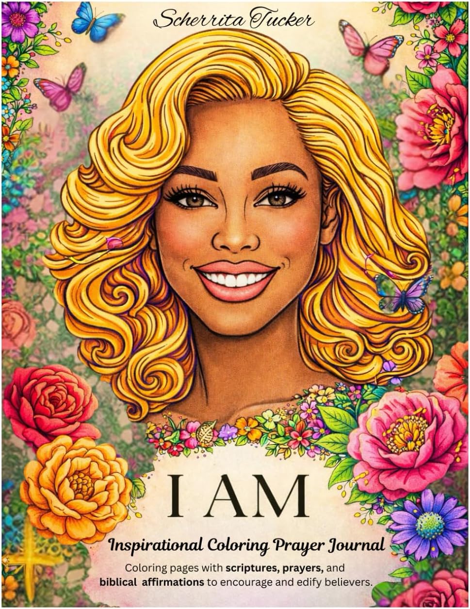 I Am: Inspirational Coloring Book Prayer Journal - Image 1