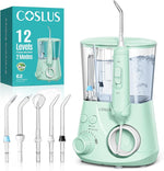 COSLUS E2 Excellent Water Flosser green countertop dental unit front view