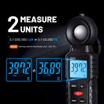 Mcbazel light meter buttons and controls