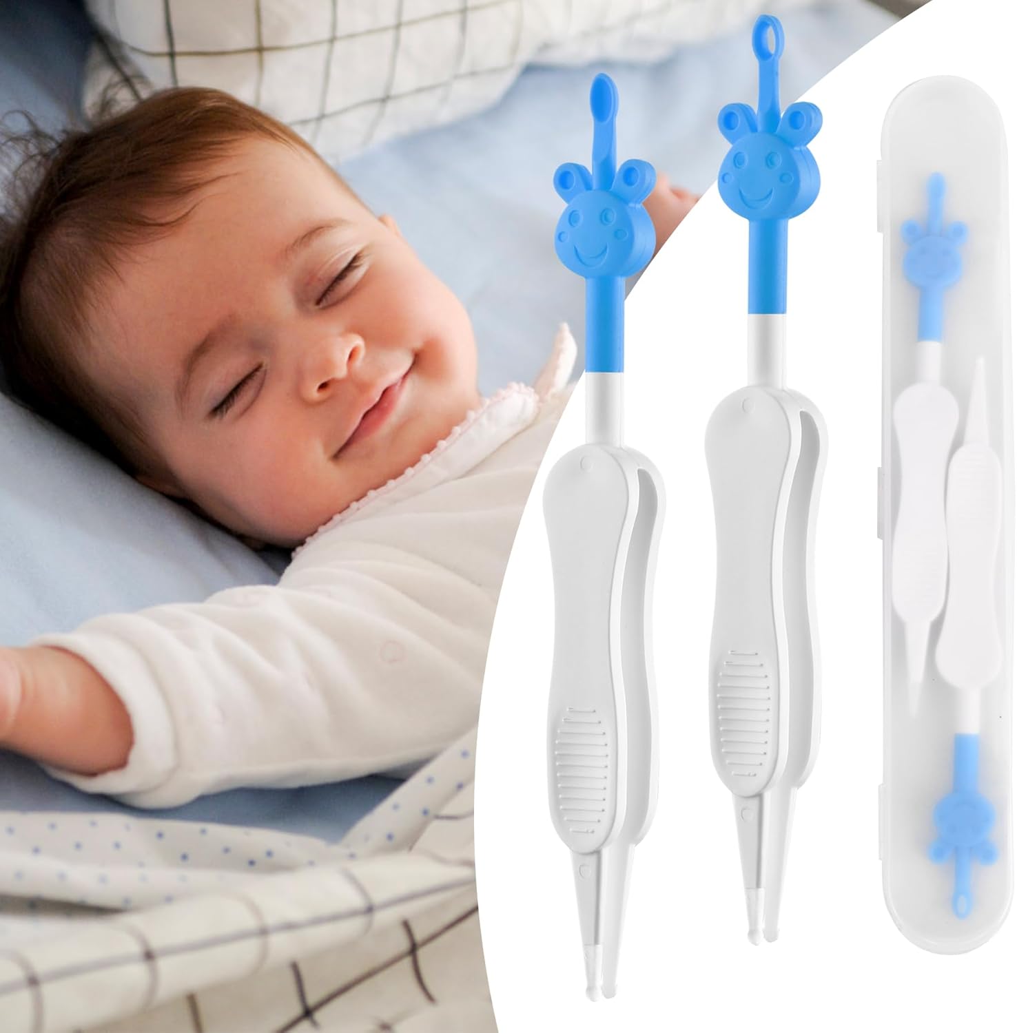 Kinggrand Kitchen 3 in 1 Baby Nose and Ear Cleaner front view