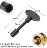 Stanbroil antique copper gas valve key handle detail