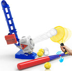 IPlay ILearn 2 in 1 pitching machine set front view