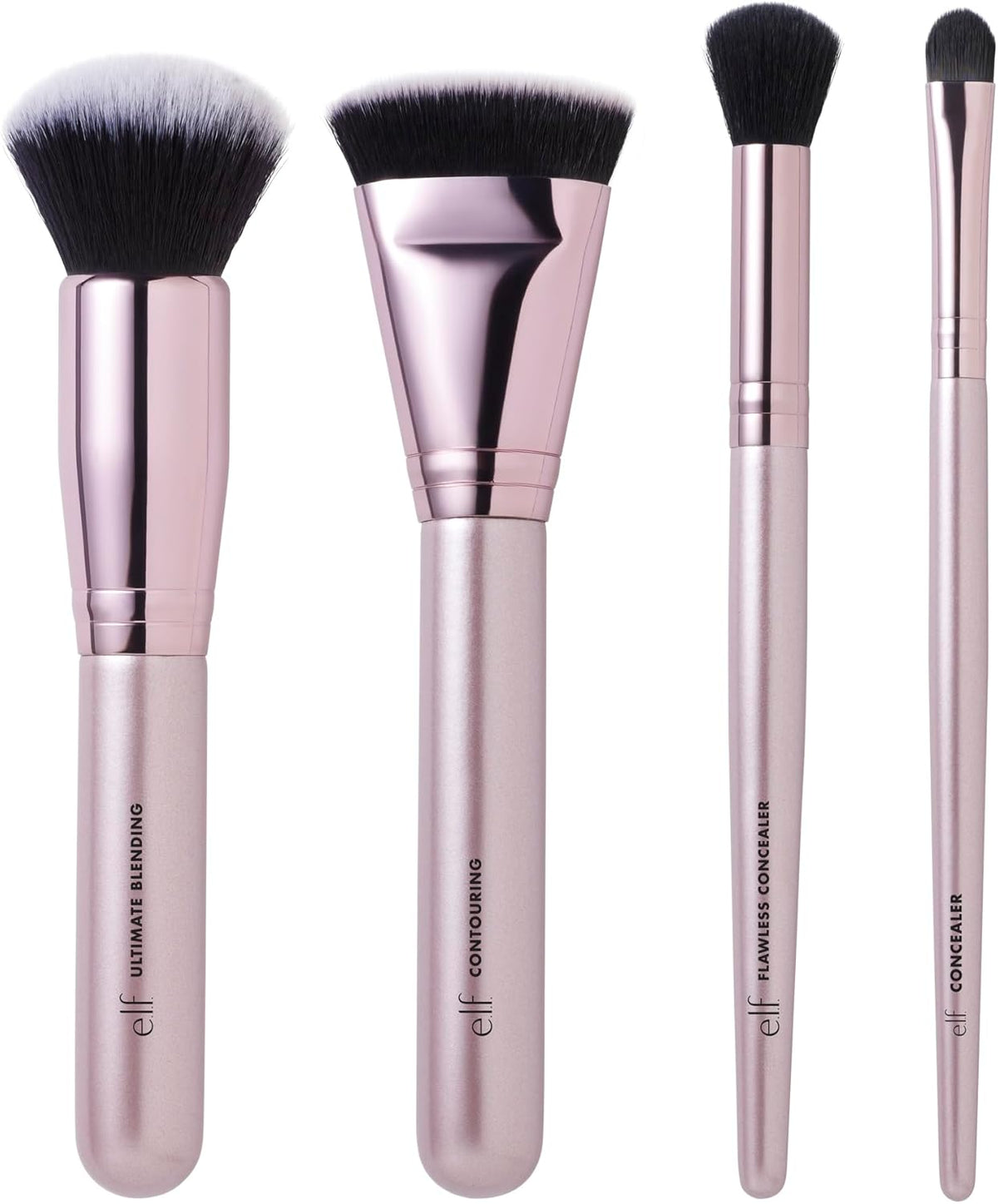 e.l.f. Complexion Perfection Brush Kit front view showing 4 makeup brushes