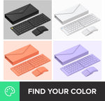 DELUX portable keyboard folded status in black