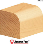 Amana Tool 3/8 inch radius router bit side profile