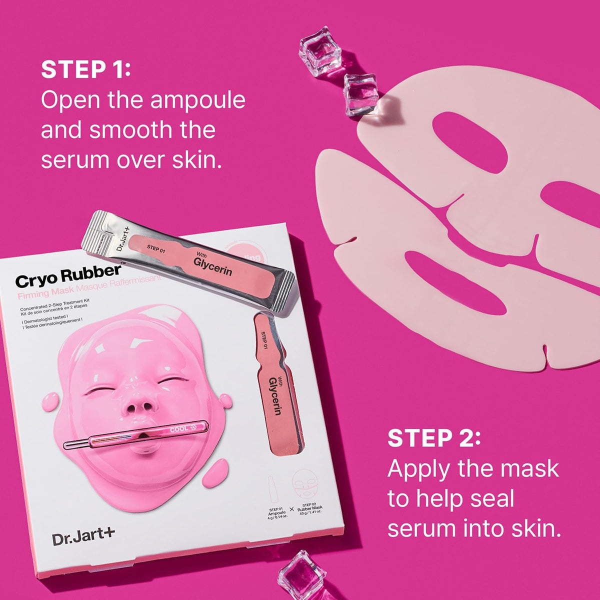 Concentrated serum ampoule for Dr.Jart+ Cryo mask