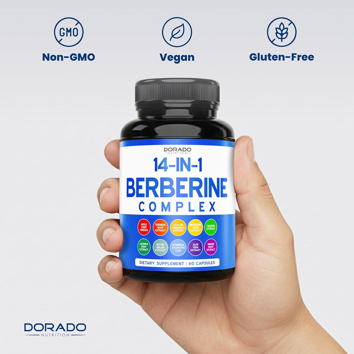 Dorado Nutrition vegan GLP-1 support supplement 60 count