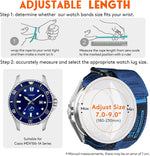 DAVILANE nylon watch strap hook and loop closure detail