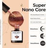 Modelones champagne gold glitter nail polish texture