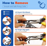 Supet training collar with removable rubber comfort tips