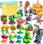 Maikerry PVZ action figures set front view displaying all characters