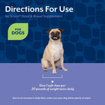 NaturVet No Scoot for Dogs daily dosage guide
