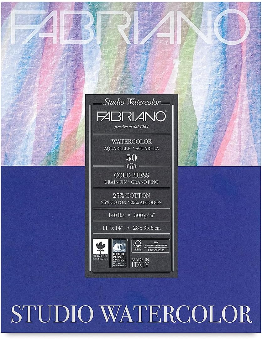 Fabriano 140 lb art paper sheets overview