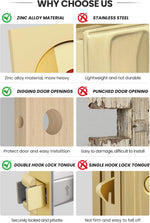 Goldenwarm modern interior sliding door lock 2 pack packaging view