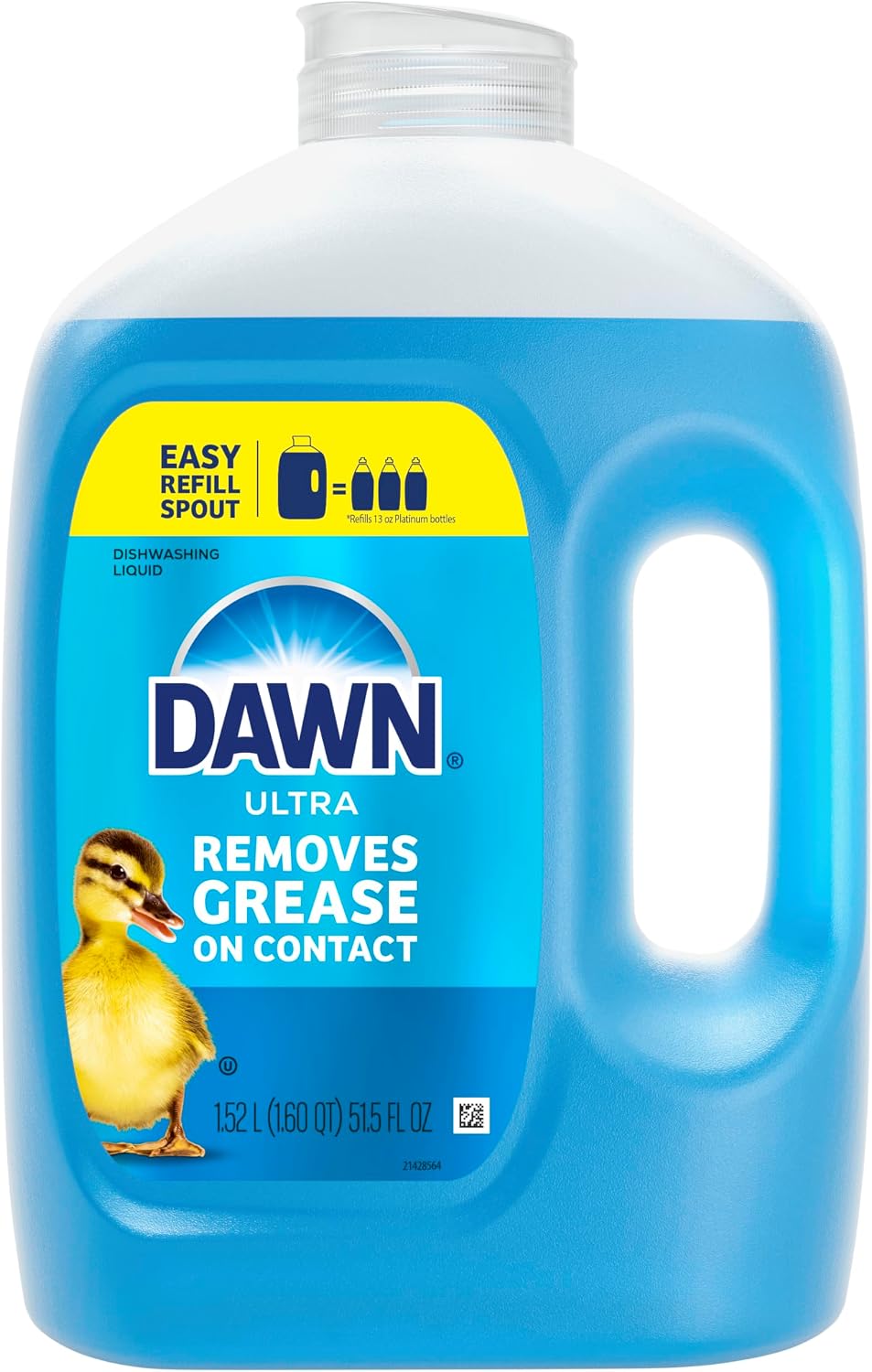 Dawn Ultra Dish Soap Refill Jug, Large Size Original Blue Liquid Dishwashing Detergent, Powerful Dish Soap for Grease, 51.5 oz - Image 9