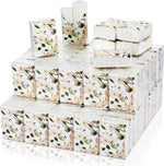 Thenshop 100 pack pocket facial tissues front view showcasing the elegant floral packaging design.