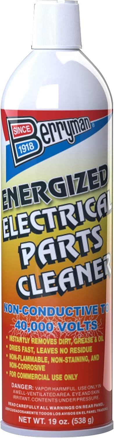 Berryman Products 1540 Energized Electric Parts Cleaner front view aerosol can