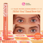 Grande Cosmetics GrandeBROW 2-in-1 Tinted Brow Gel tube and applicator wand