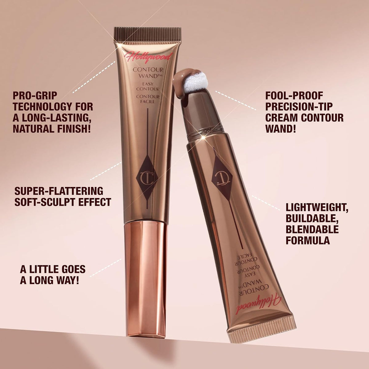Authentic Charlotte Tilbury Hollywood contour wand branding