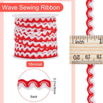 Gorgecraft ric rac trim spool showing wave pattern texture