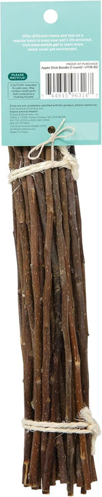 Oxbow small animal apple wood chewing sticks bundle for rabbit cage enrichment