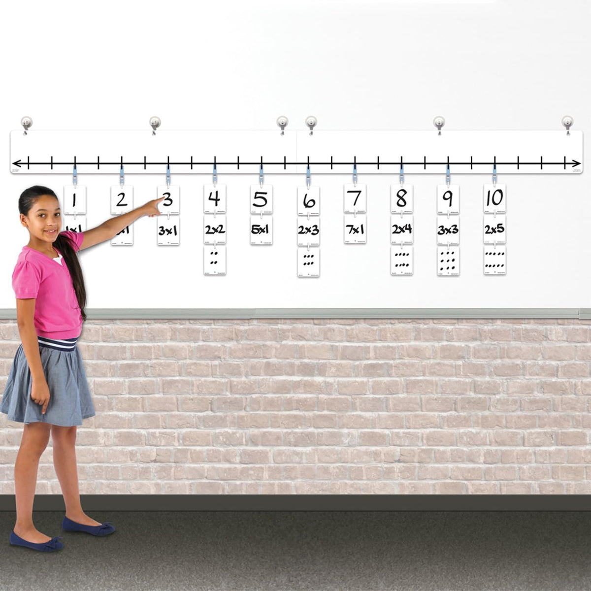 EAI Education Classroom Open Number Line Base Kit front view