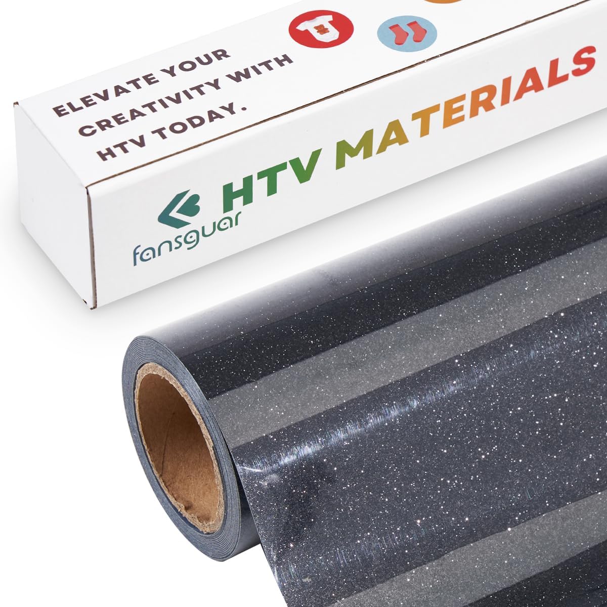 HTV Glitter Heat Transfer Vinyl 12"x12" Bundle 15 Sheets Iron on for DIY Design Shirts Gifts (Assorted 15 Colors) - Image 10