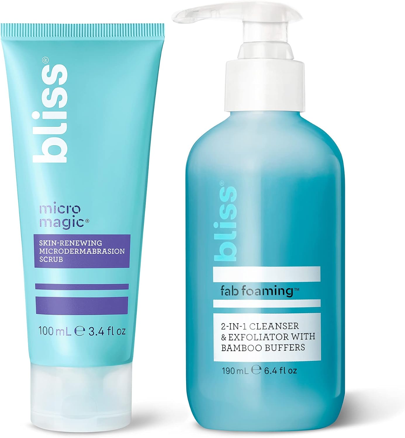 Bliss Exfoliating Duo set front view