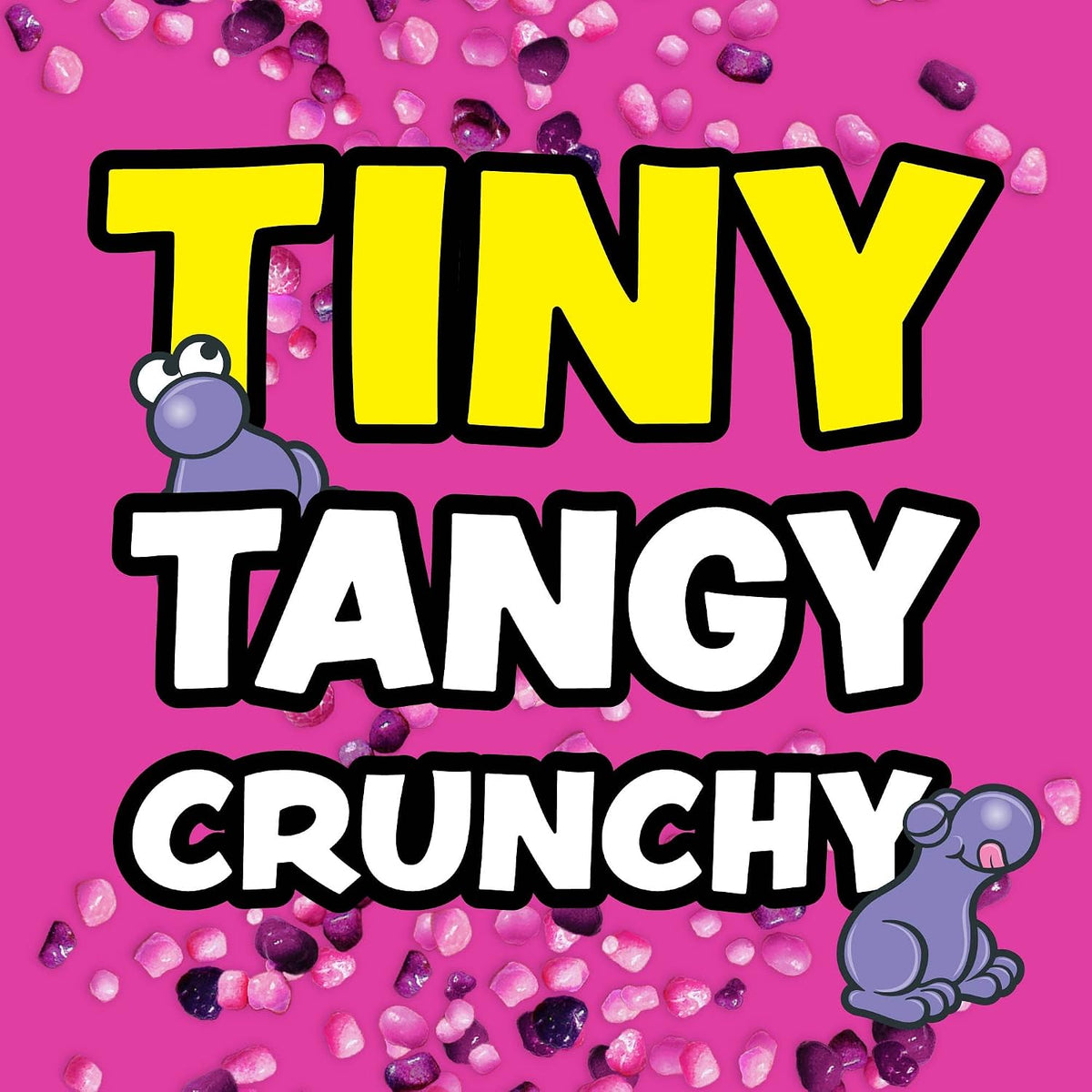 Nerds tiny tangy crunchy candy pour shot close up