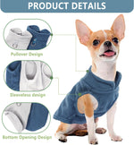 Close-up view of the integrated metal D-ring leash attachment on the back of the warm pet coat.