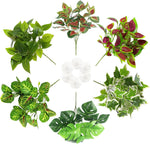 Pinvnby reptile terrarium plants 6 piece set front view