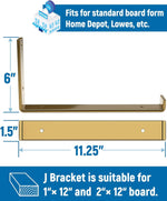 LEOPO heavy duty J bracket side profile