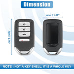 X Autohaux replacement remote packaged with integrated door key