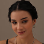 LeCalla Italian filigree hoop earrings click-top mechanism