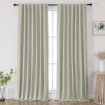 Joydeco White Blackout Curtains 90 Inches Long - 100% Blackout Living Room Curtain 2 Panels, Grommet Thermal Insulated Window Drapes for Bedroom (Pure White,52" Wx90 L) - Image 14