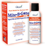 Naturasil Mite-B-Gone Treatment Lotion front view bottle for human mite relief