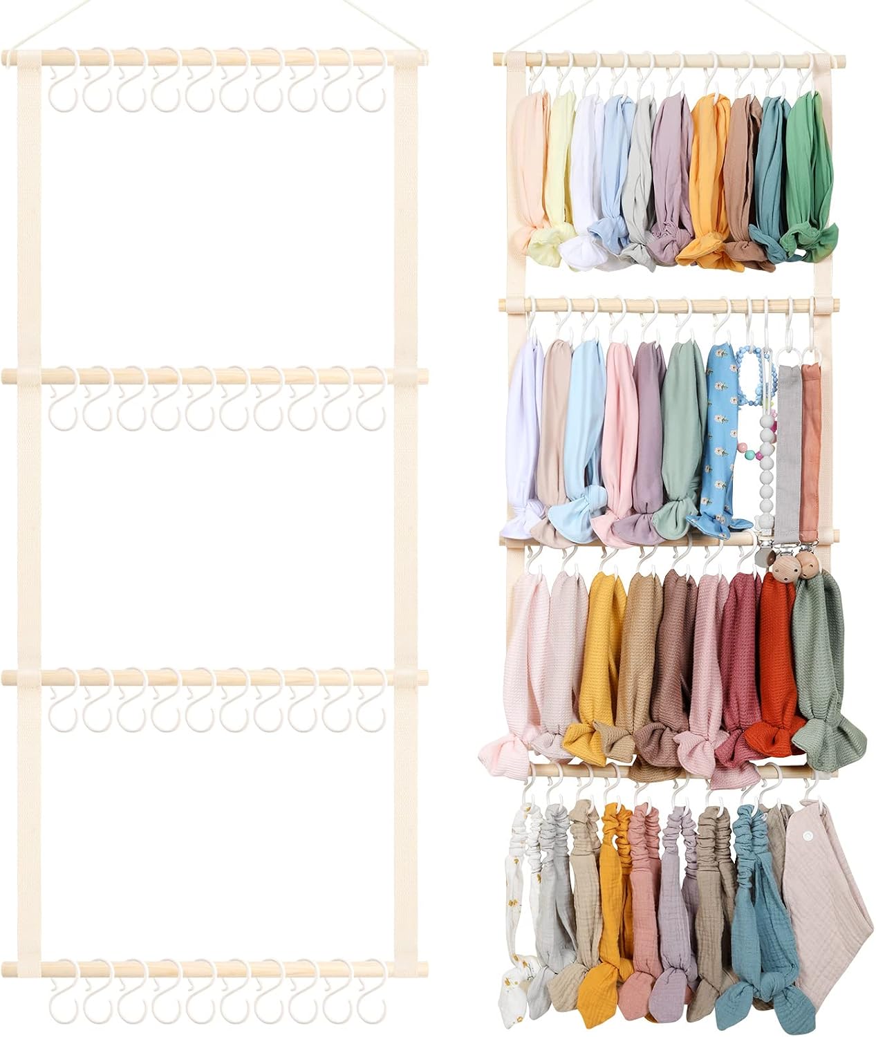 POVETIRE headband holder front view hair accessories organizer