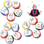 Tkocisa 16 pack juggling balls for beginners front view showing five vibrant colors