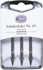Full set of fifty Brause writing nibs displayed