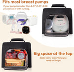 NCVI breast pump carrying bag showing side mesh pockets and storage